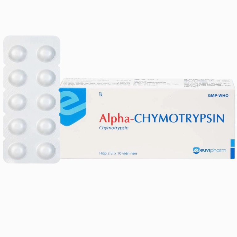 Alpha Chymotrypsin Euvipharm: Công dụng và những điều cần biết