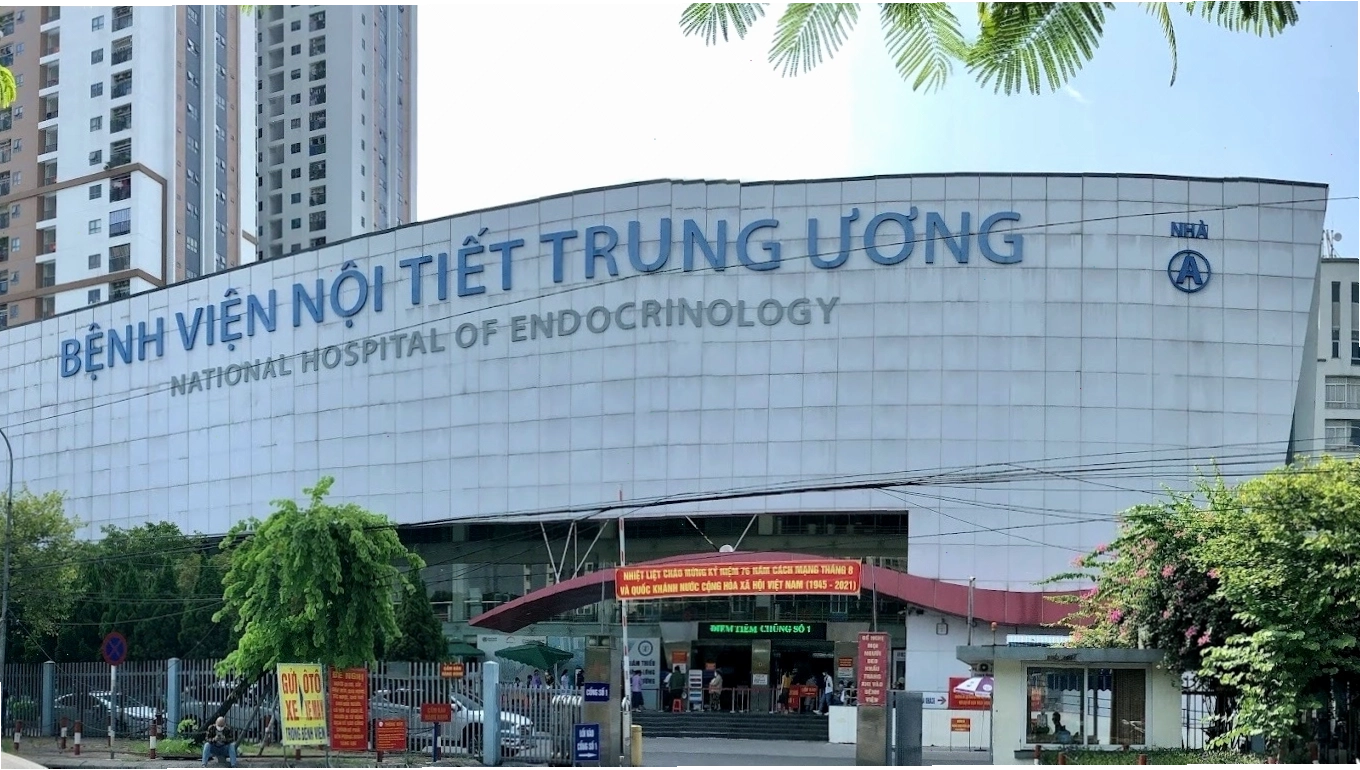 Bệnh viện Nội tiết Trung ương nhìn từ bên ngoài
