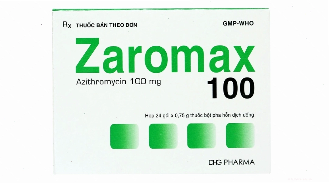 Cận cảnh bột pha hỗn dịch uống Zaromax 100mg