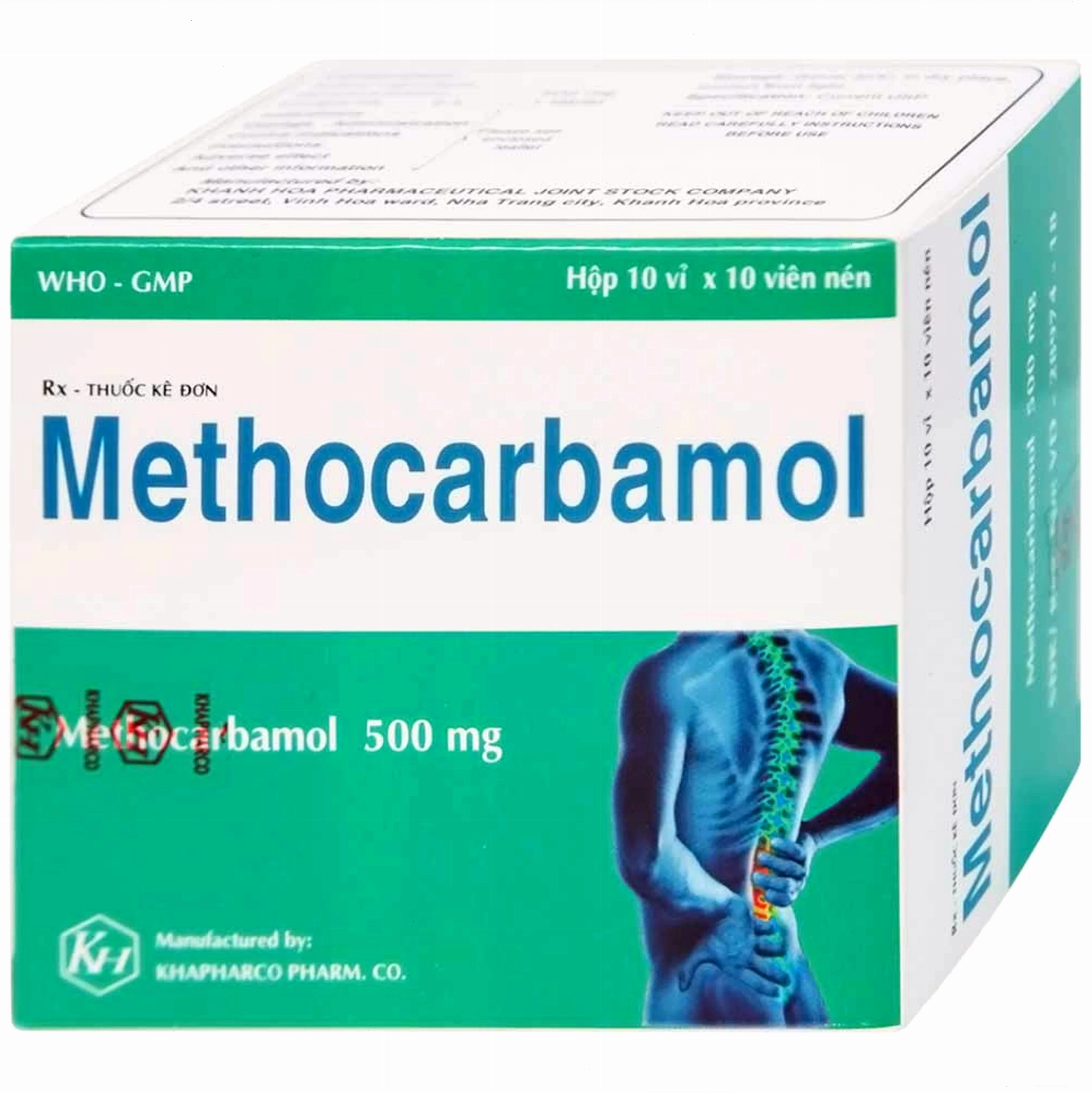 Cận cảnh vỉ thuốc Methocarbamol 500mg