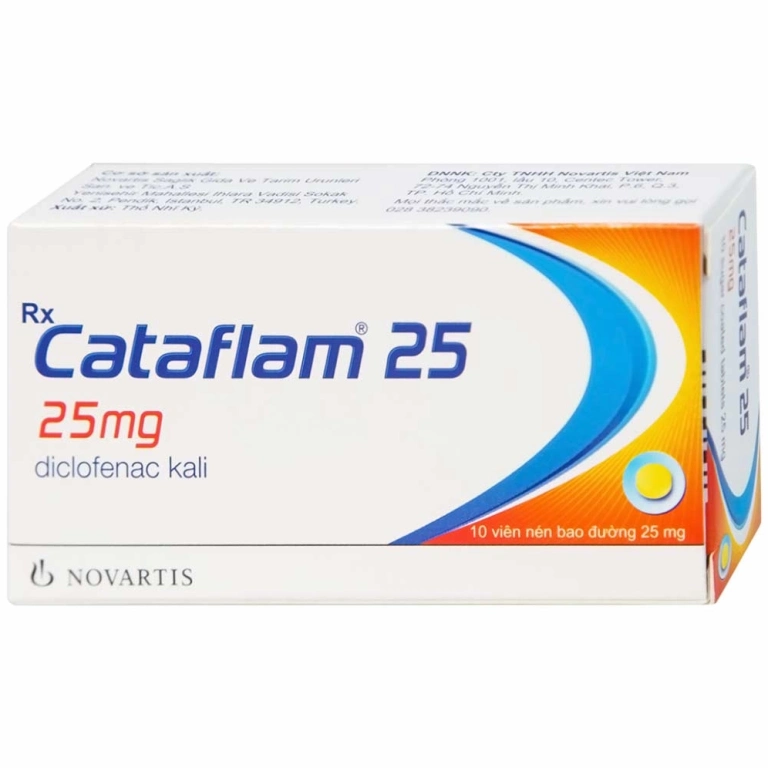 Cataflam 25mg: Thông tin chi tiết và công dụng của thuốc