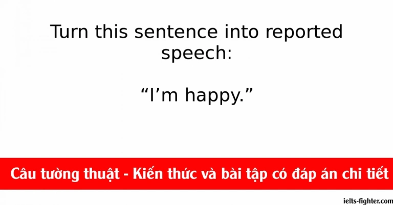 Câu Tường Thuật: Nắm Vững Reported Speech Cho IELTS