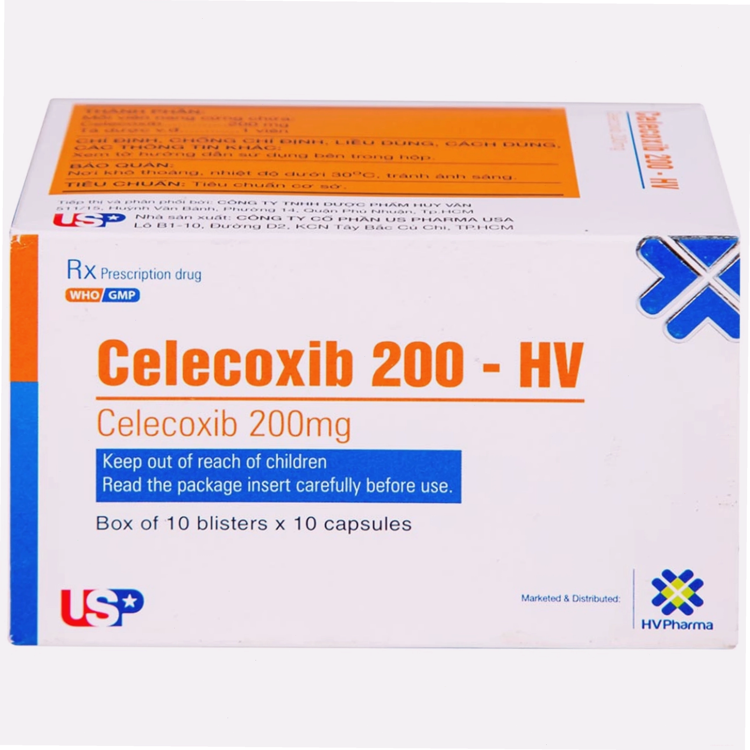 Celecoxib 200 - HV USP, thuốc điều trị viêm khớp