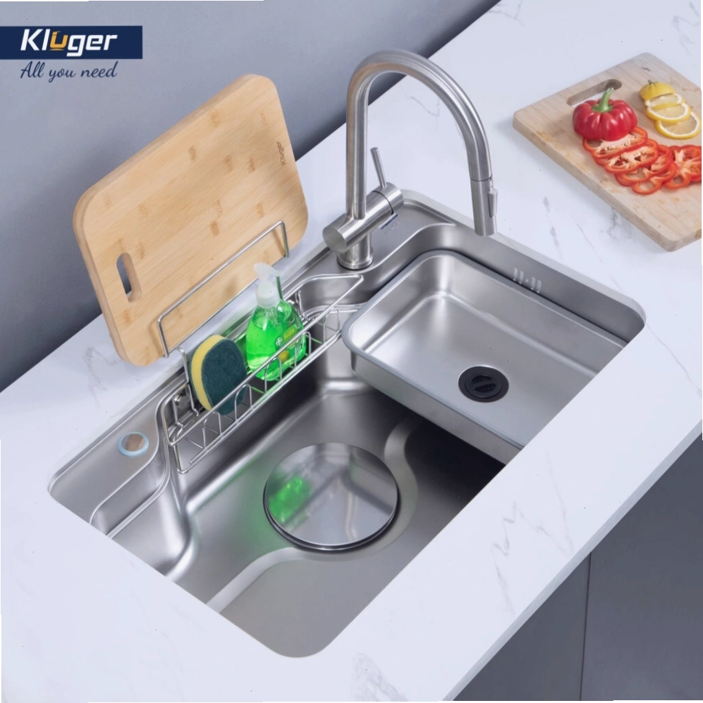 Chậu rửa bát Kluger KF7848FS-S78 một hố lắp âm bàn đá