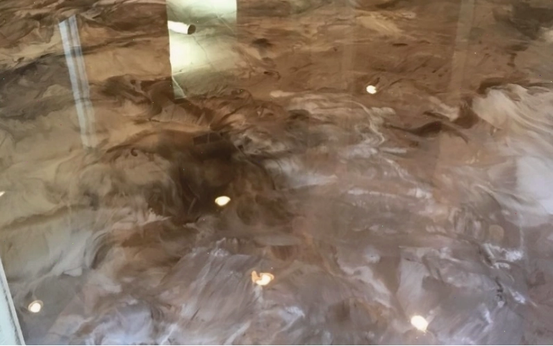 Chi tiết bề mặt sàn sau khi thi công sơn epoxy