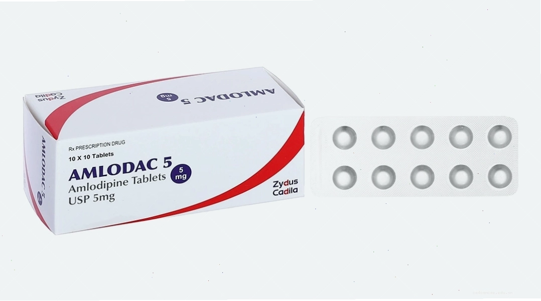 Chi tiết hộp thuốc Amlodac 5mg