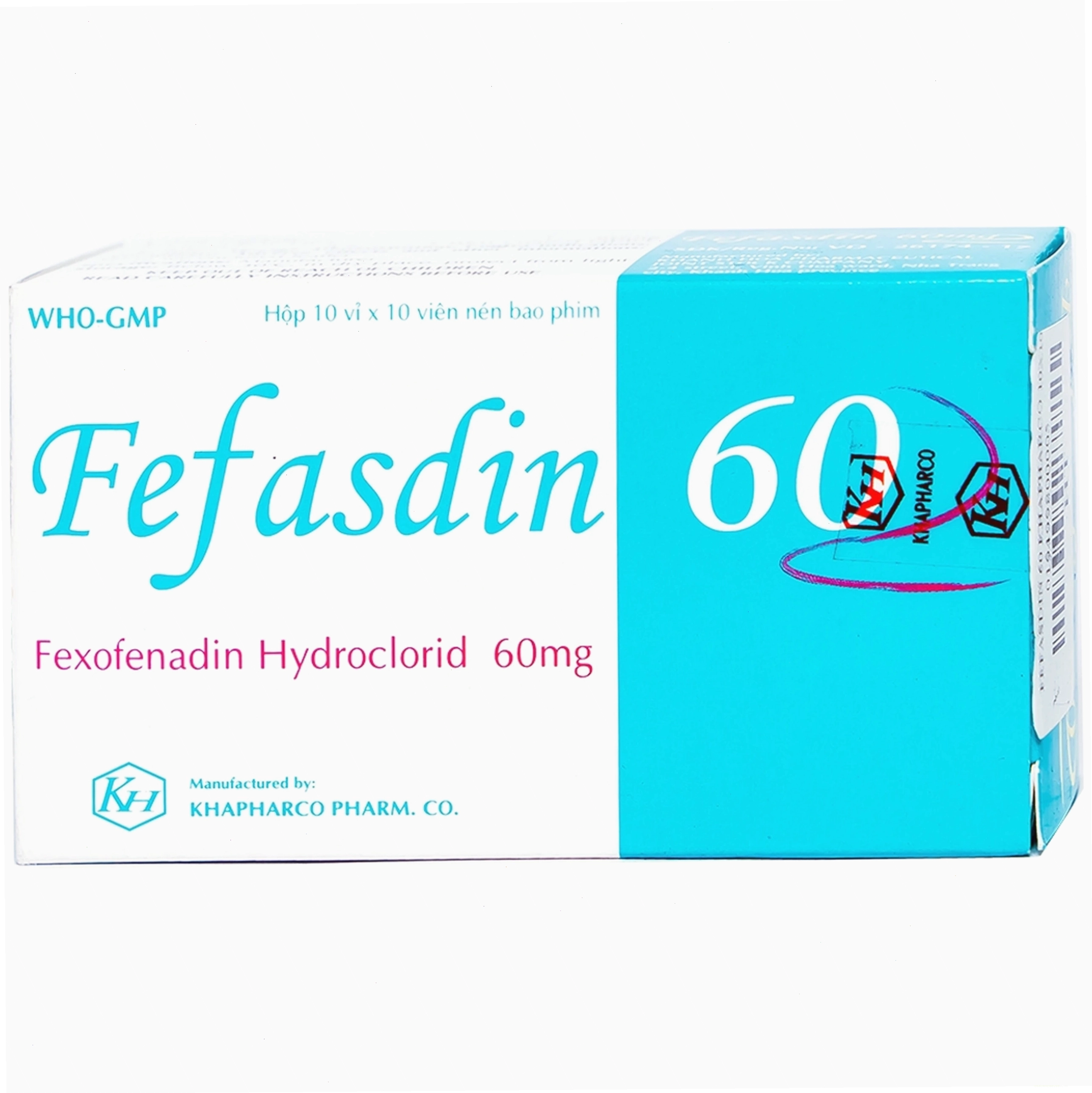 Chi tiết thành phần thuốc Fefasdin 60 Khapharco
