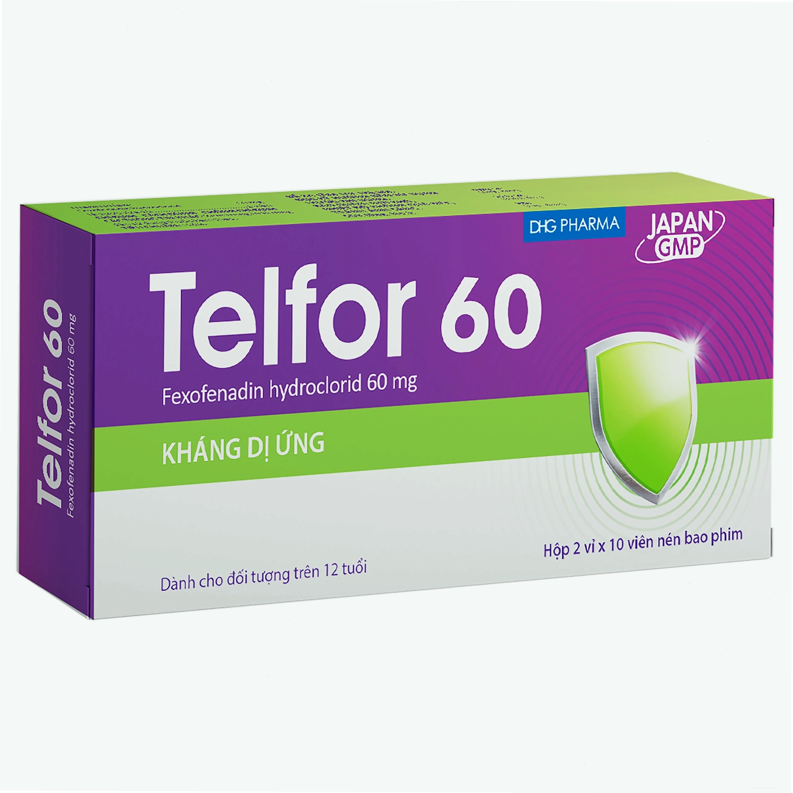 Chi tiết vỉ thuốc Telfor 60