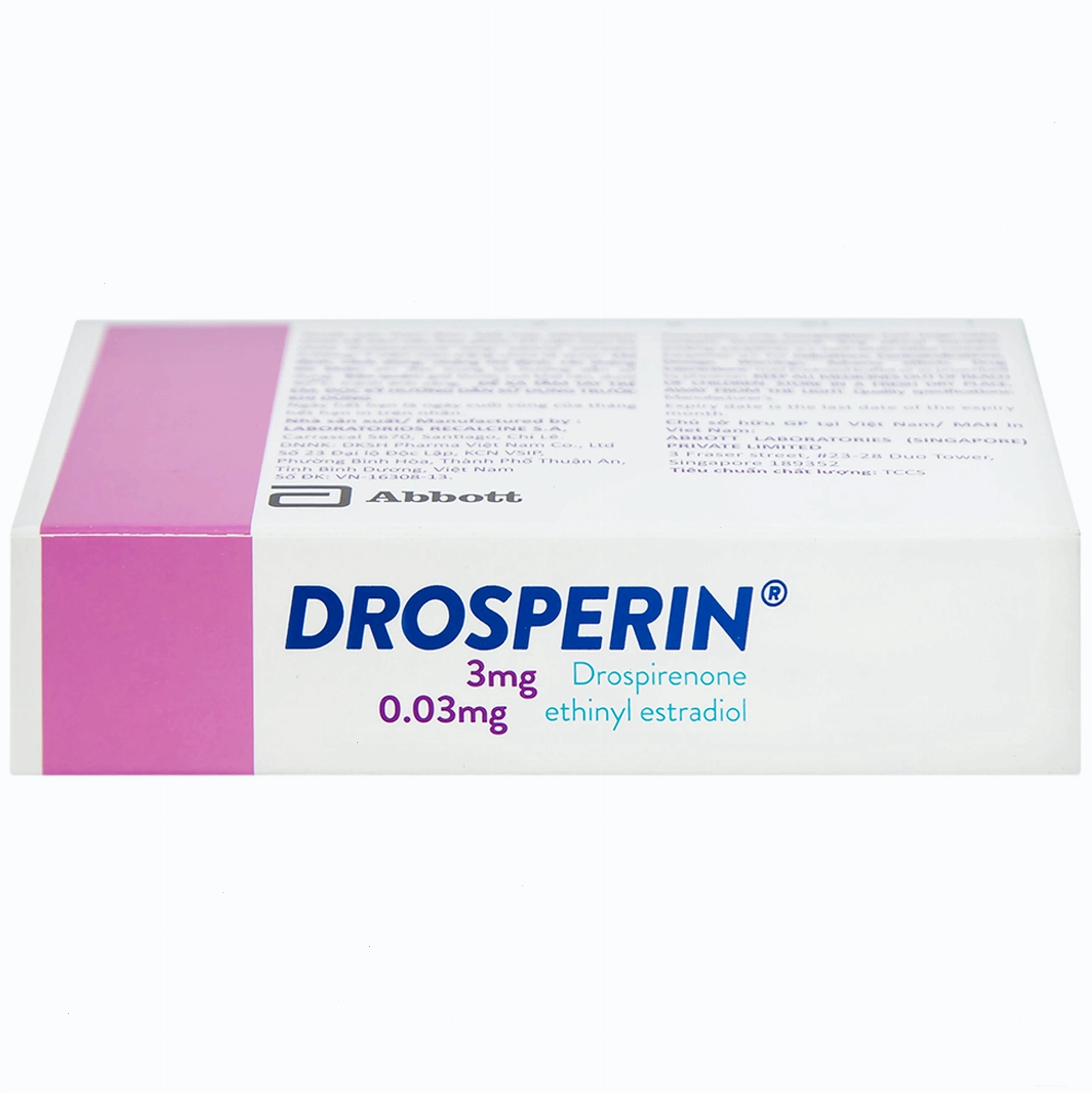 Chi tiết viên thuốc Drosperin Abbott 30mg