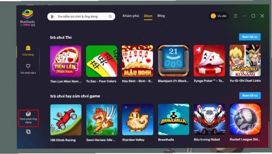 Chọn mục Trình phát ứng dụng và đăng nhập tài khoản Google trên CH Play