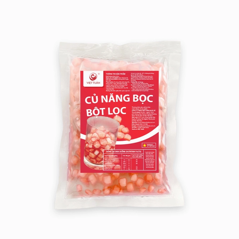 Củ Năng Bọc Bột Lọc Việt Tuấn Nguyên Liệu Trà Sữa Chất Lượng Cao