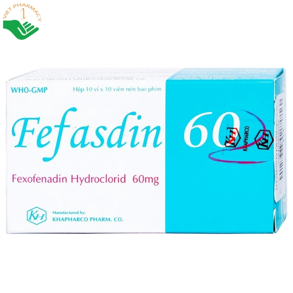 Fefasdin 60: Thuốc trị viêm mũi dị ứng và mày đay mạn tính