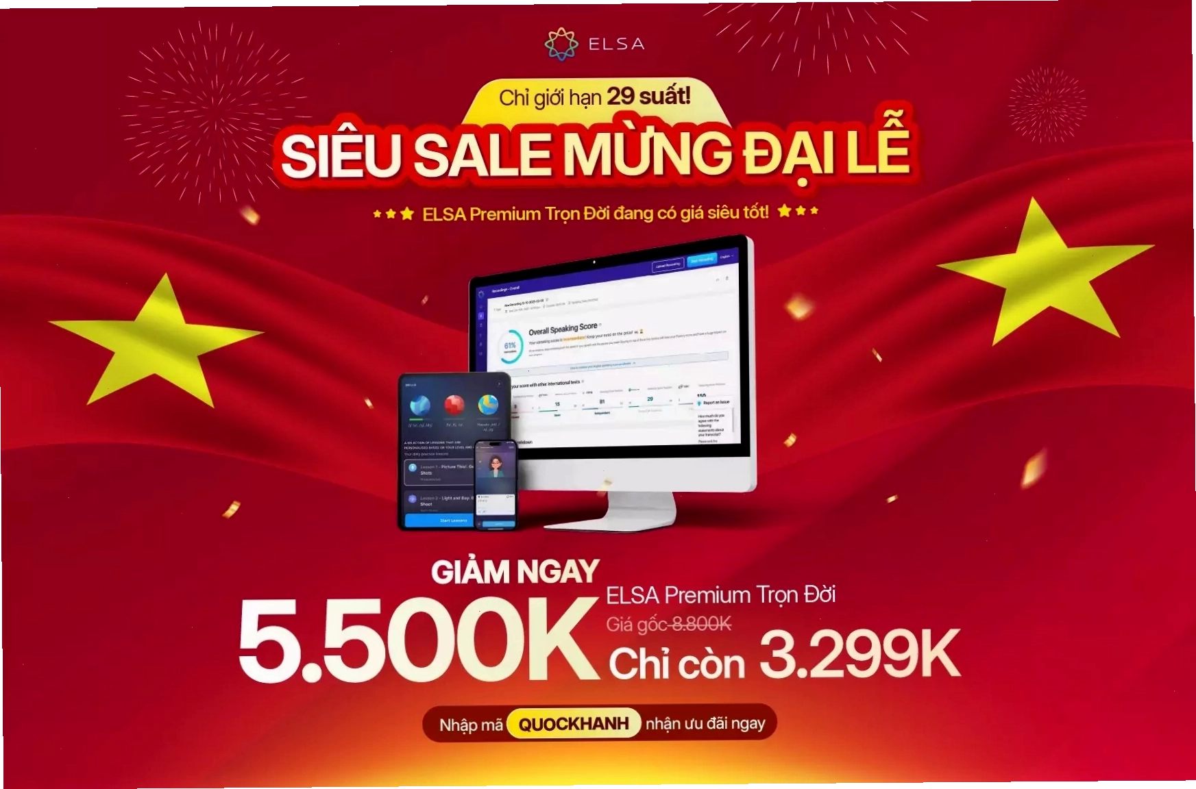 Giới thiệu gói ELSA Premium Trọn Đời, giải pháp học tiếng Anh toàn diện