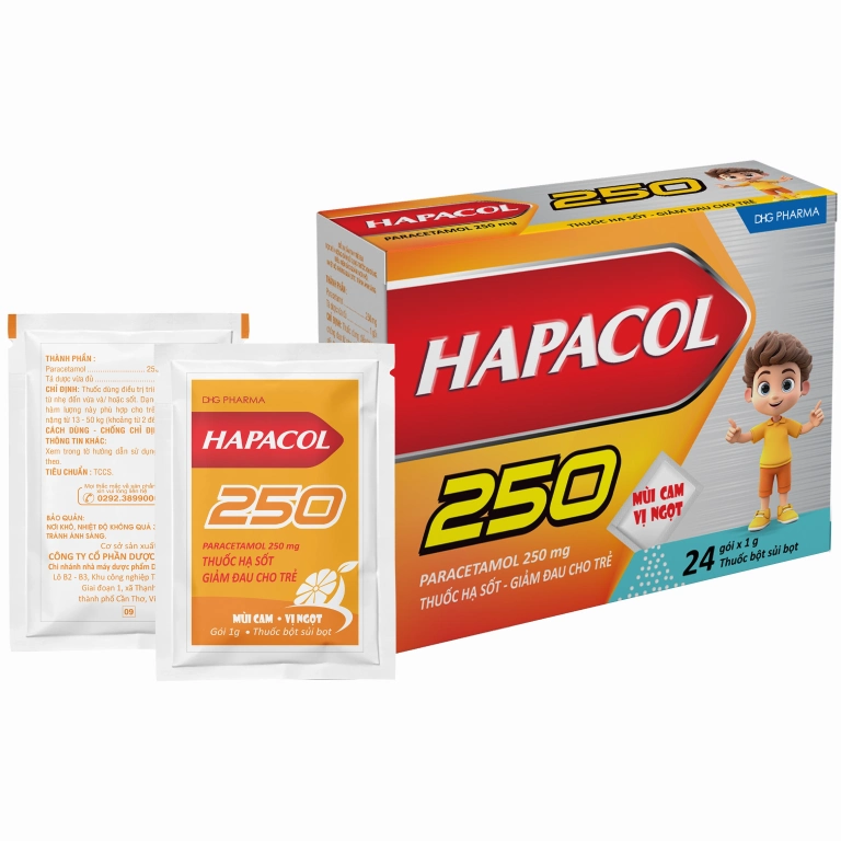 Hapacol 250: Giảm đau hạ sốt hiệu quả cho mọi nhà