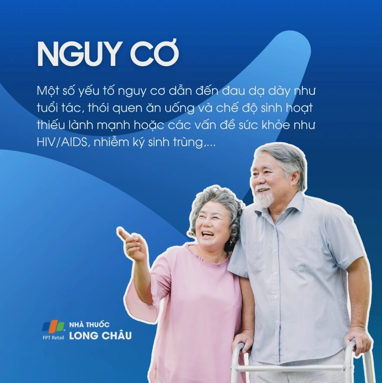 Hình ảnh minh họa các đối tượng có nguy cơ cao bị đau dạ dày như người lớn tuổi và người có chế độ ăn uống kém