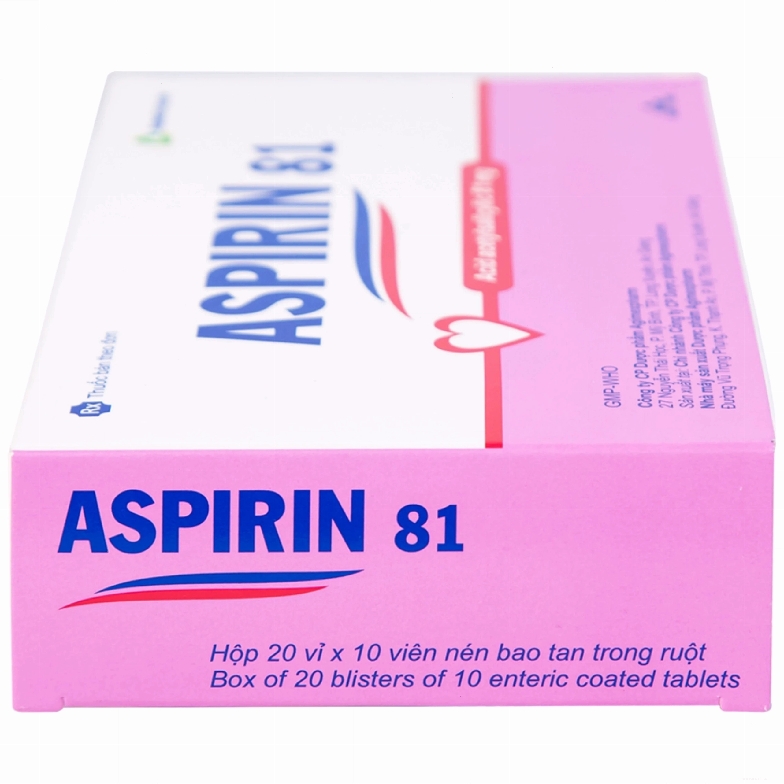 Hình ảnh minh họa cách dùng thuốc Aspirin 81