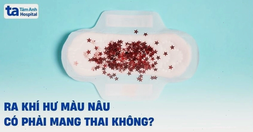 Hình ảnh minh họa hiện tượng ra khí hư màu nâu, một dấu hiệu cần được chú ý