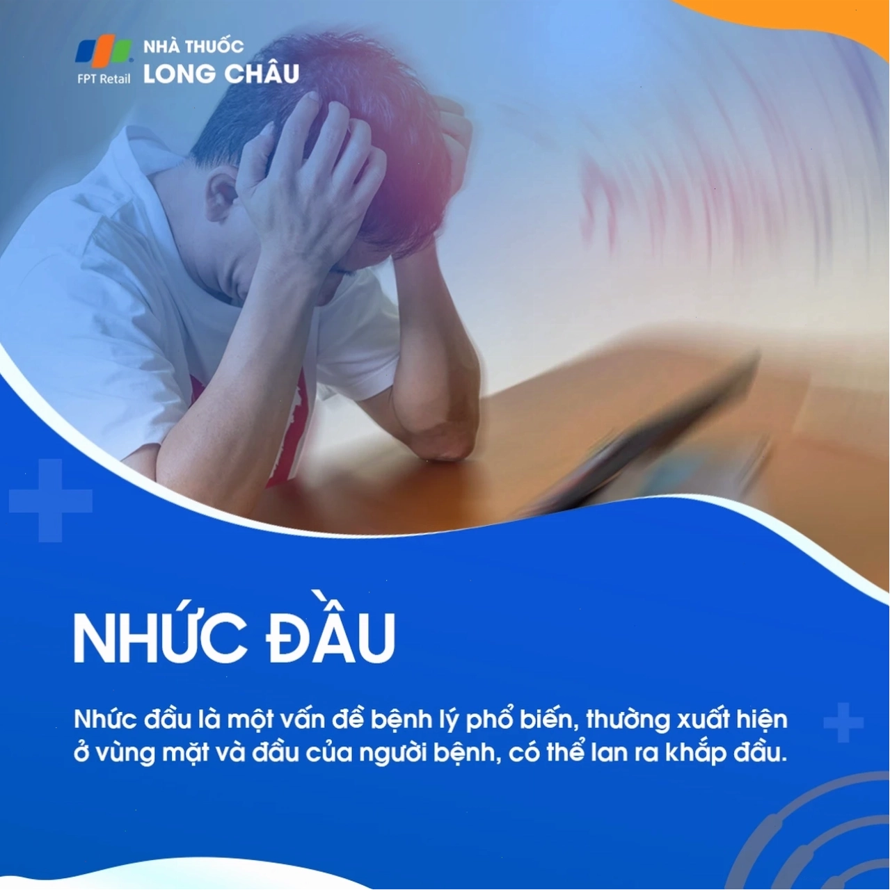 Hình ảnh minh họa nhức đầu do căng thẳng, mất ngủ, thiếu nước và các vấn đề về thị lực