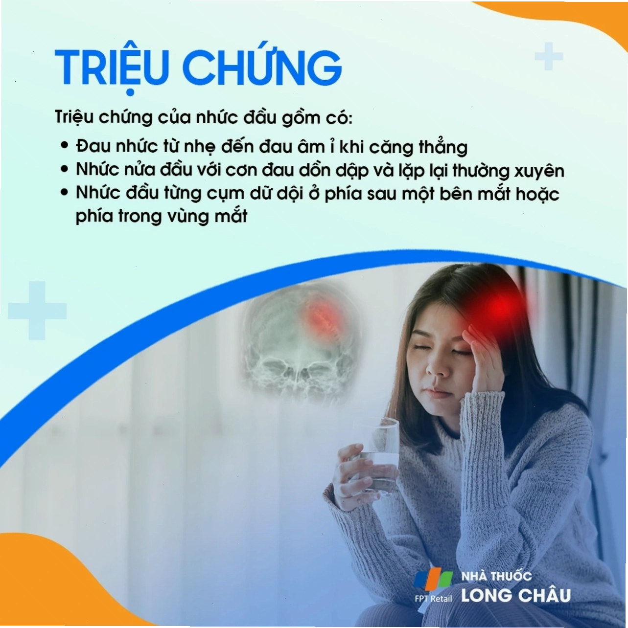Hình ảnh mô tả cảm giác đau nhức hoặc đau nhói ở vùng đầu