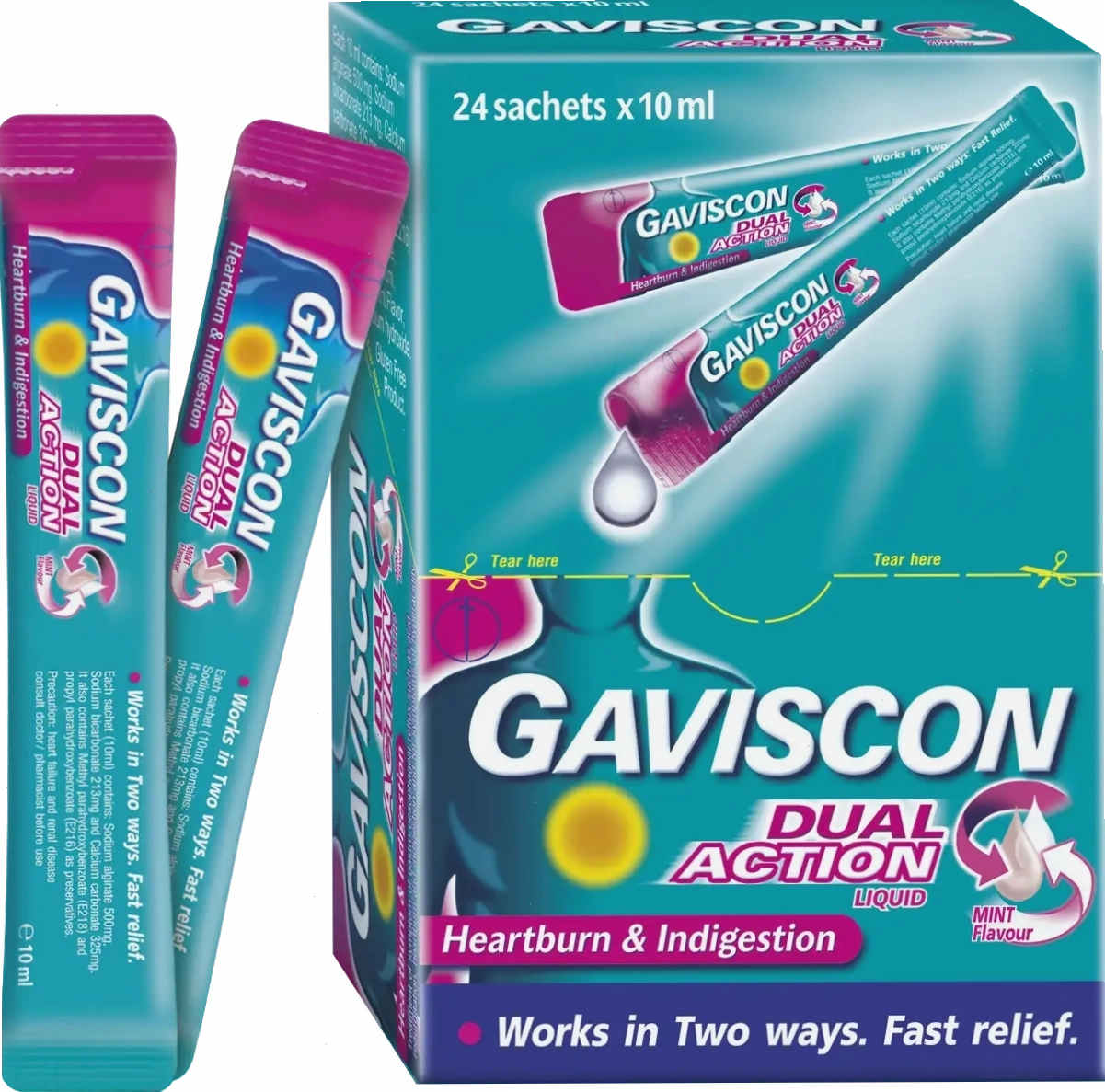 Hình ảnh sản phẩm Gaviscon Dual Action dạng gói