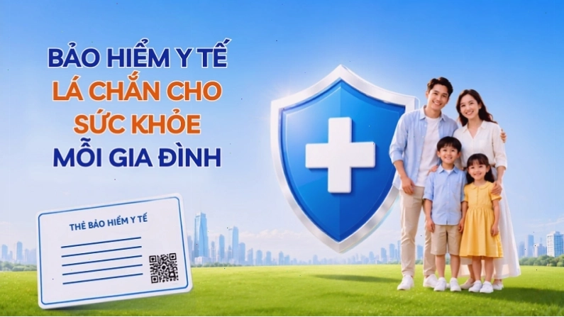 Hình ảnh tượng trưng cho sức khỏe là tài sản quý giá nhất của mỗi gia đình
