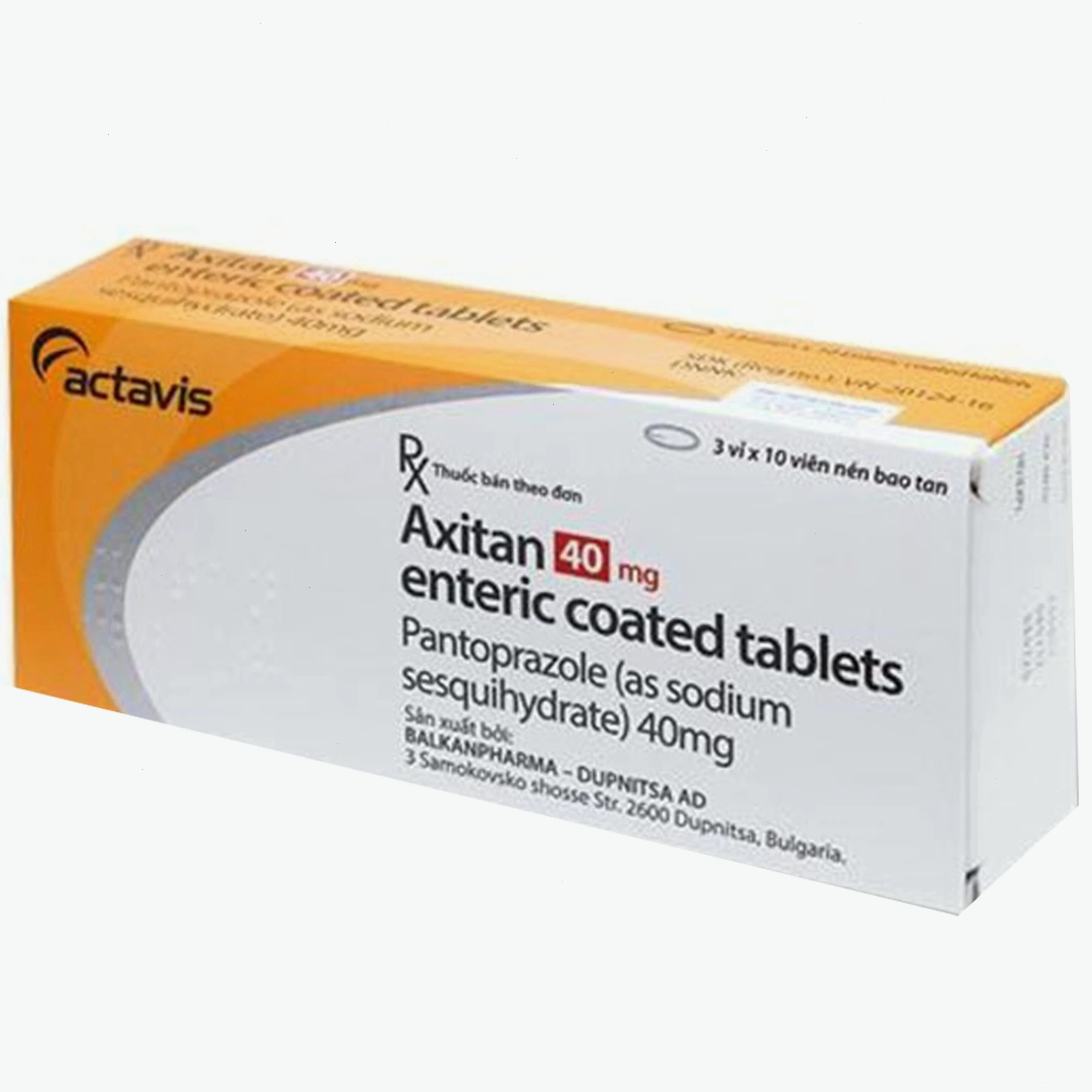 Hộp thuốc Axitan 40mg Actavis