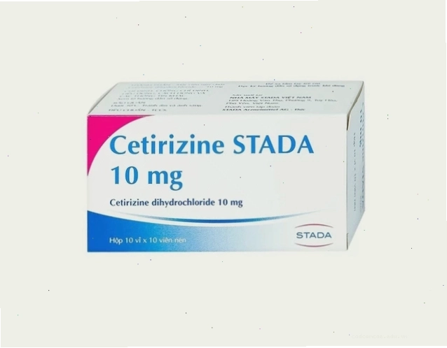 Hộp thuốc Cetirizine STADA 10mg