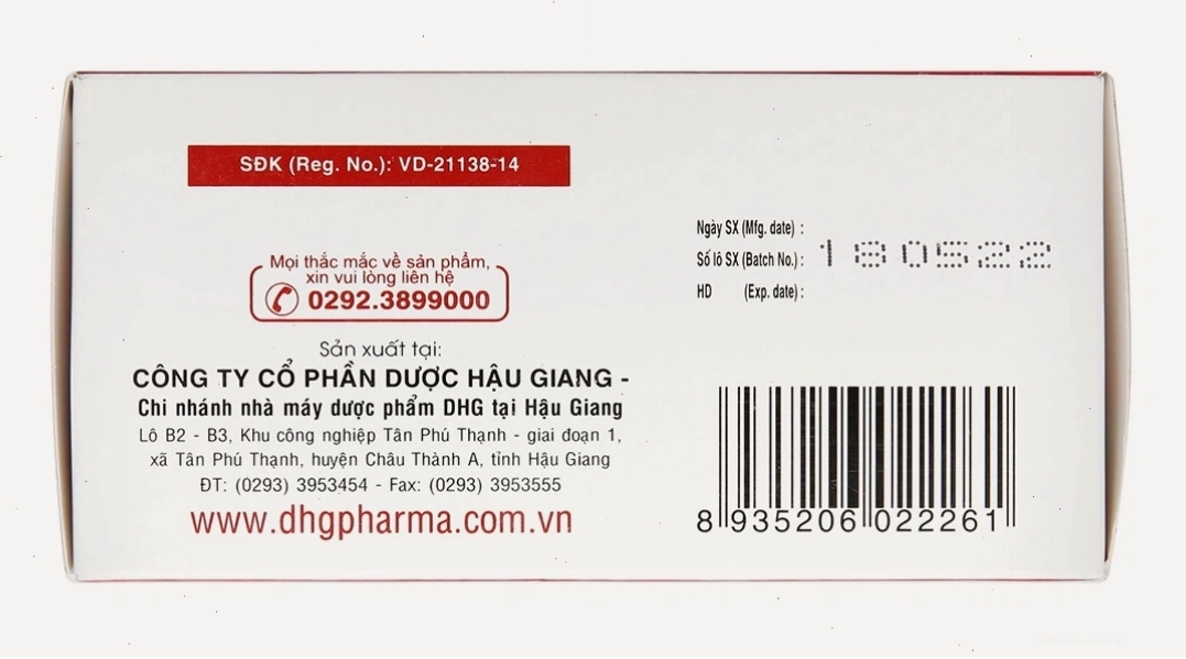 Hộp thuốc Hapacol 650 giảm đau, hạ sốt