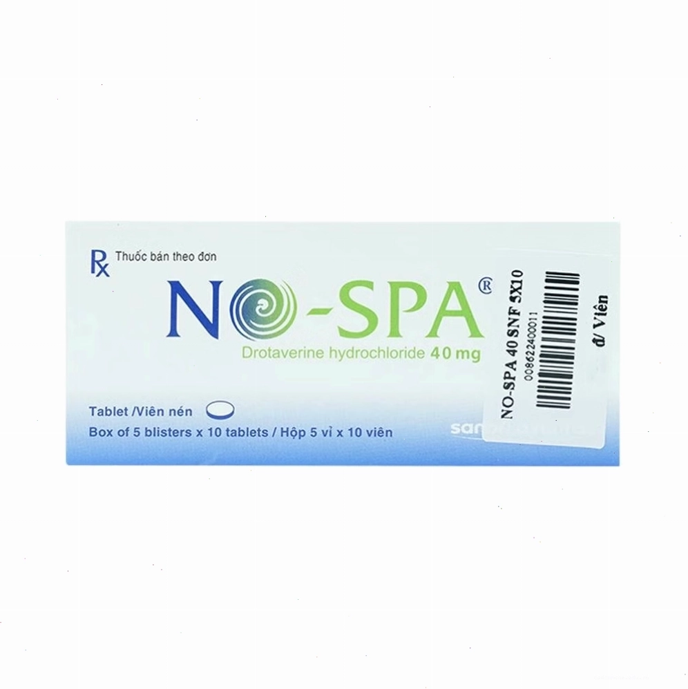 Hộp thuốc No-spa 40mg