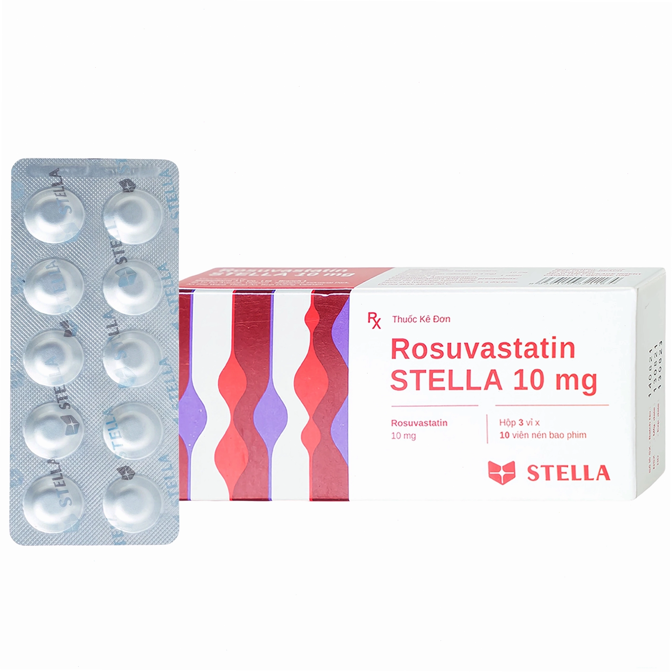 Hộp thuốc Rosuvastatin Stella 10mg