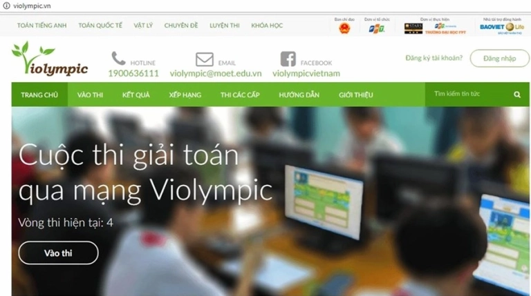 Hướng dẫn đăng nhập Violympic.vn và các chức năng cơ bản
