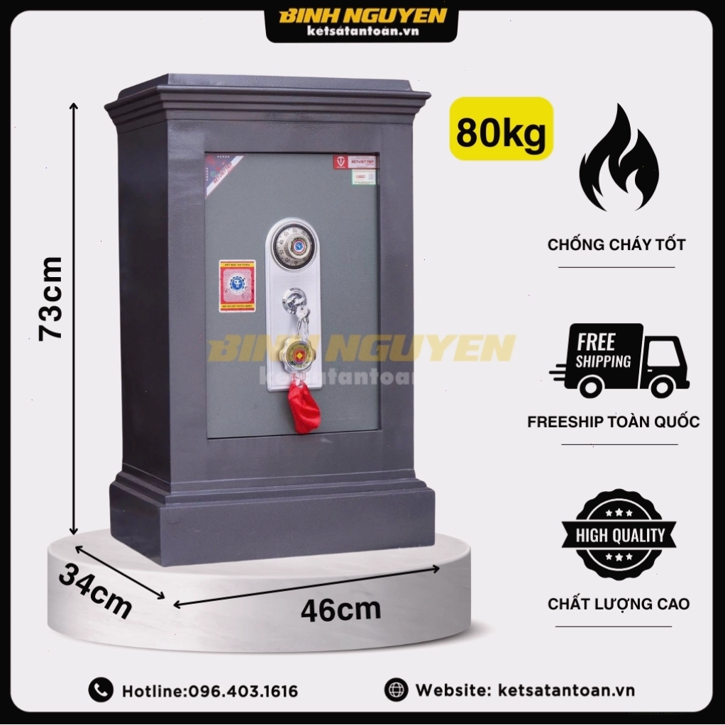 Két sắt Việt Tiệp khóa cơ K35KC bền bỉ và an toàn