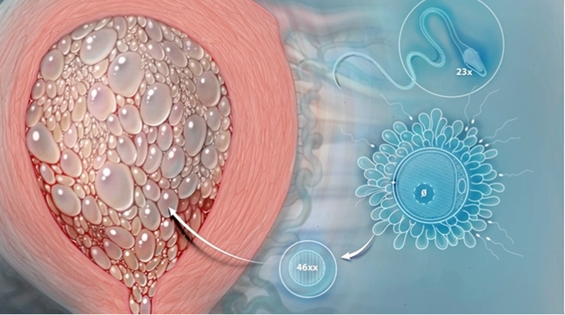 Kỹ thuật viên đang thực hiện phân tích mẫu xét nghiệm Beta HCG trong phòng lab