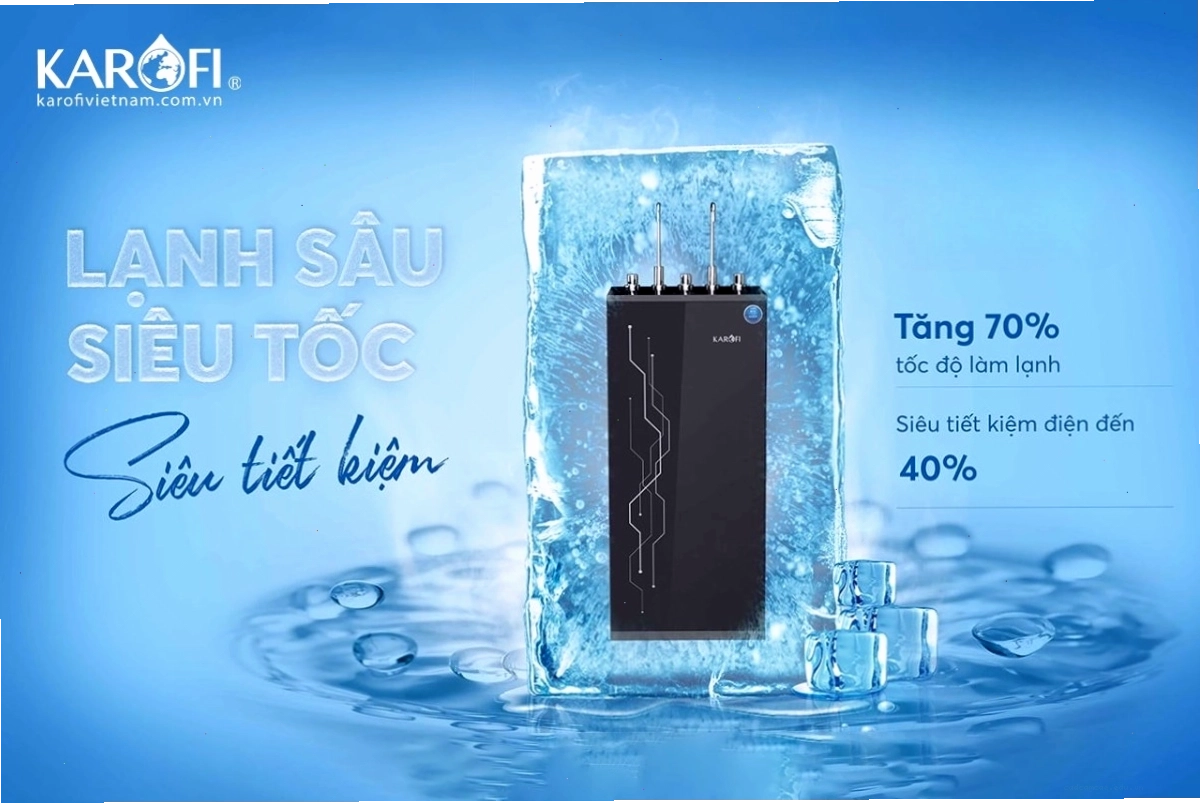 Máy lọc nước nóng lạnh Karofi với khả năng làm lạnh vượt trội