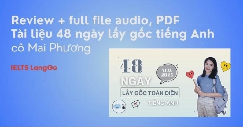 Minh họa nội dung bài học trong tài liệu 48 ngày lấy gốc tiếng Anh