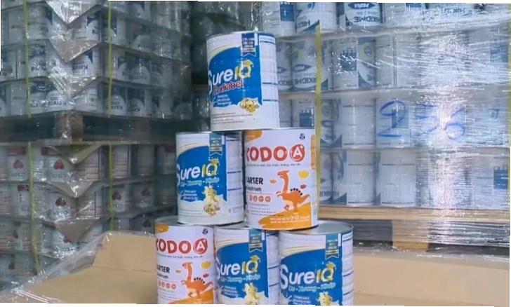 Một số sản phẩm sữa giả bị thu giữ