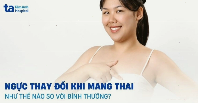Ngực thay đổi khi mang thai
