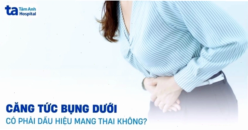 Phụ nữ cảm nhận sự căng tức ở bụng dưới