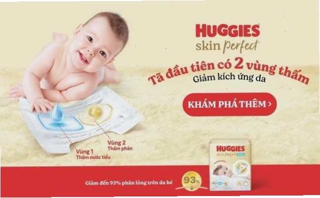 Sản phẩm tã Huggies Skin Perfect