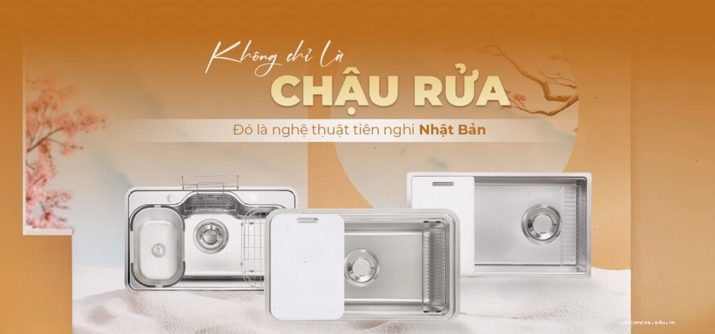 Slide giới thiệu chậu rửa bát Kluger mang phong cách Nhật Bản