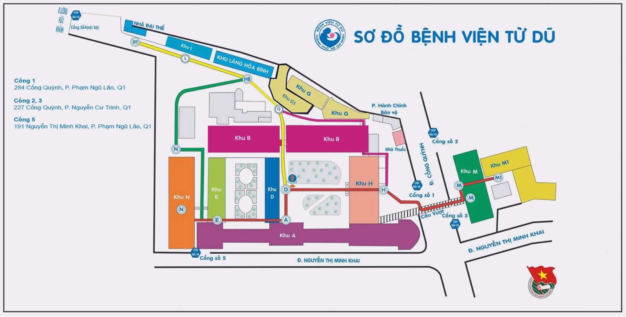 Sơ đồ Bệnh viện Từ Dũ