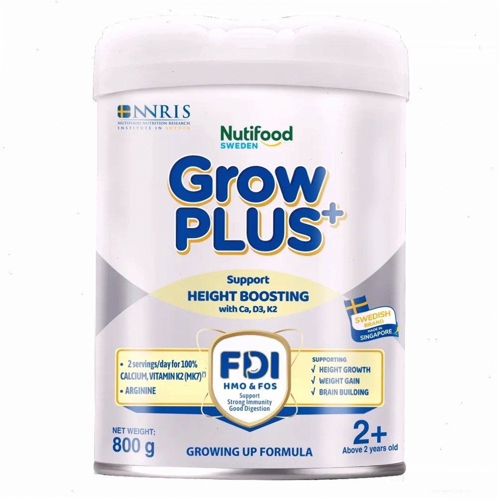 Sữa GrowPlus+ 2 800g, sản phẩm dinh dưỡng công thức cho trẻ trên 2 tuổi