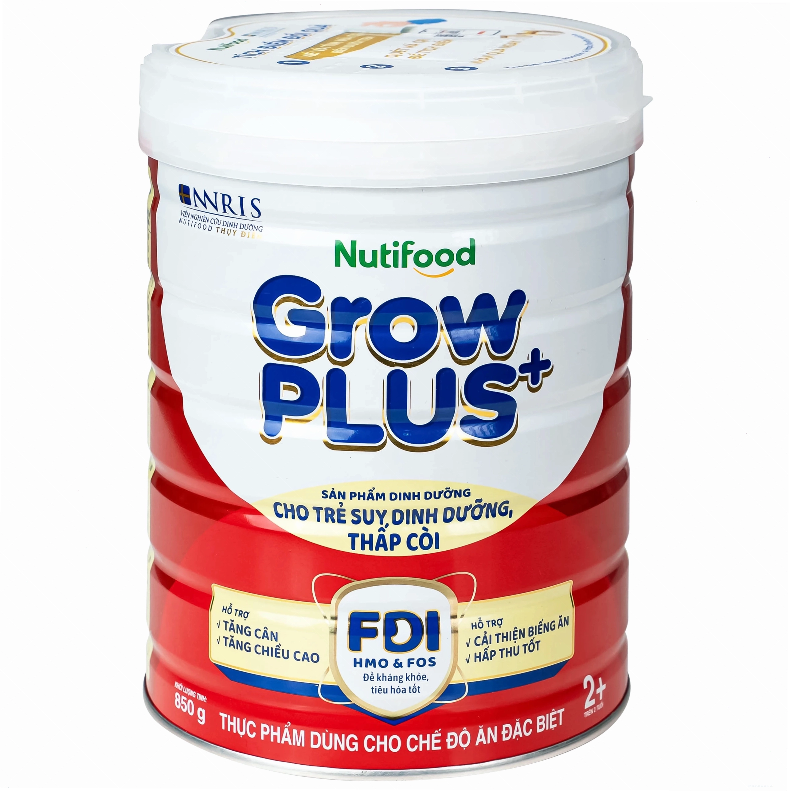 Sữa Nutifood GrowPLUS+ Đỏ 850g - hình ảnh chi tiết