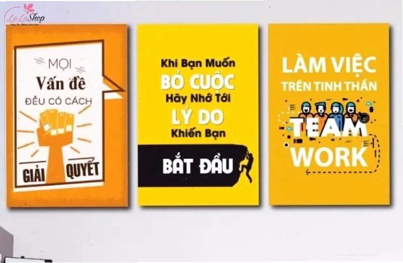 Tranh văn phòng slogan, thúc đẩy động lực làm việc