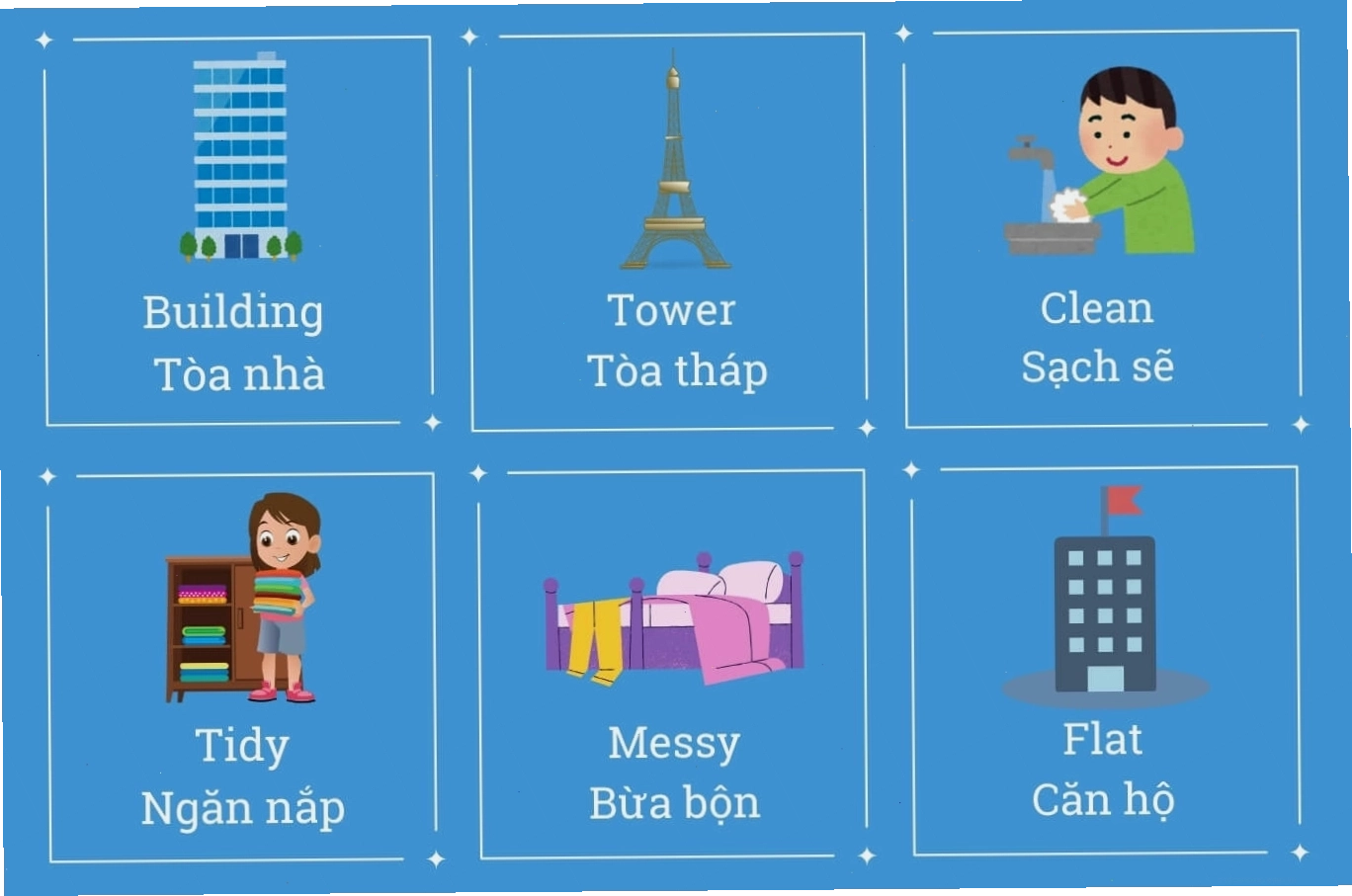 Từ vựng tiếng Anh lớp 5 Unit 2: Our homes