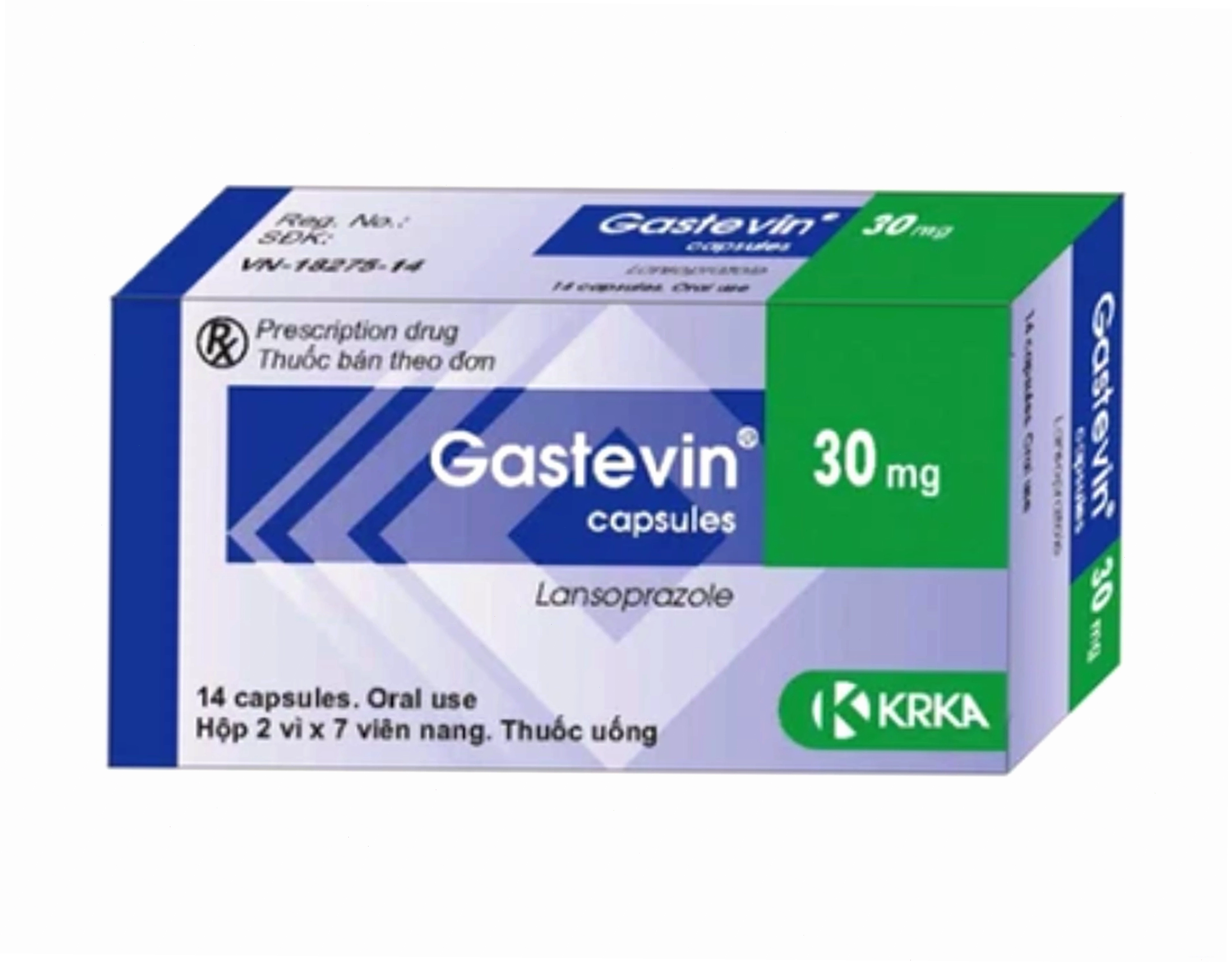 Vỉ thuốc Gastevin 30mg