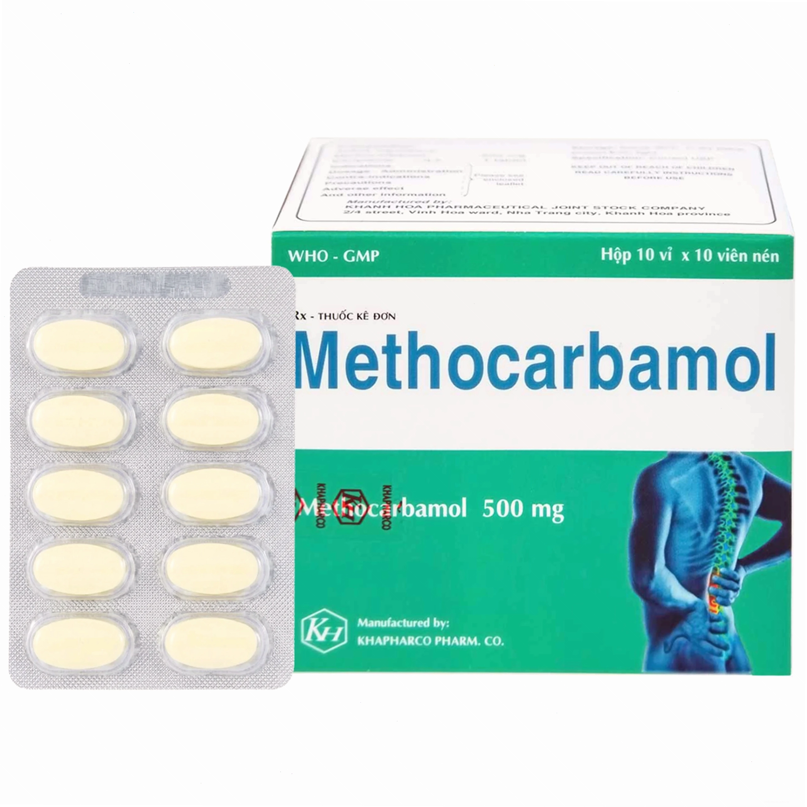Viên nén Methocarbamol 500mg Khapharco
