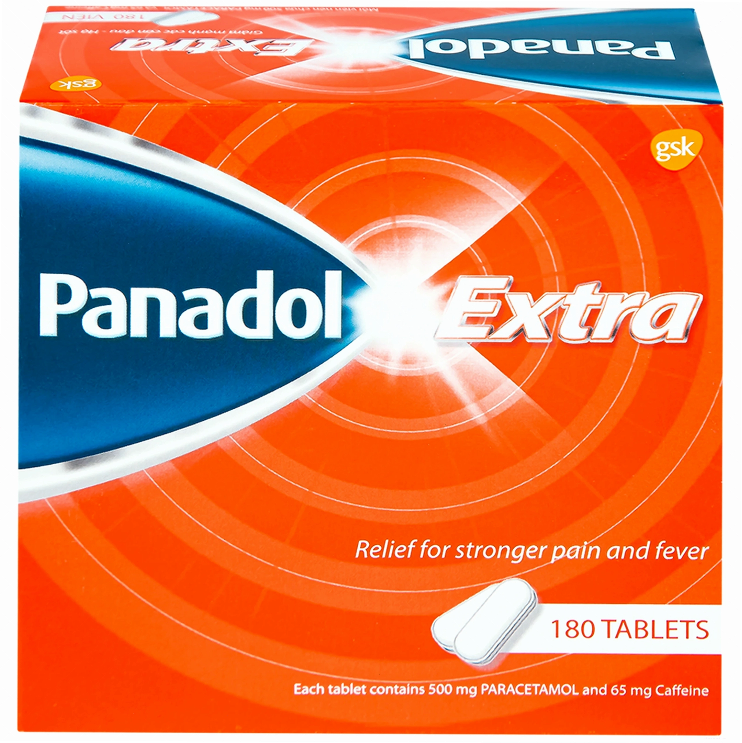 Viên nén Panadol Extra đỏ GSK giảm mạnh các cơn đau, hạ sốt, điều trị đau đầu, đau lưng (15 vỉ x 12 viên) 10
