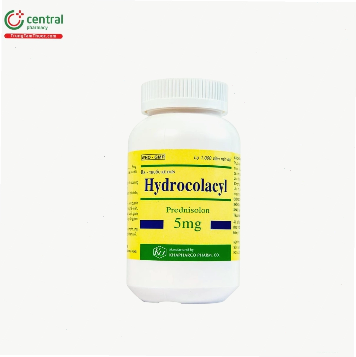 Viên nén thuốc Hydrocolacyl 5mg