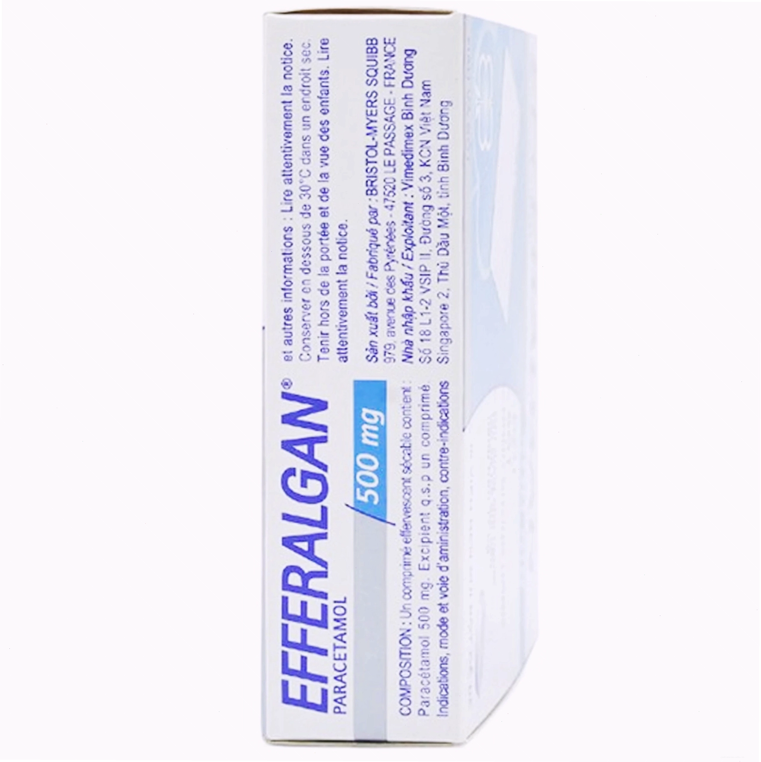 Viên sủi Efferalgan 500mg UPSA SAS giảm đau, hạ sốt
